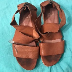 Eileen Fisher Tan Platform Sandal